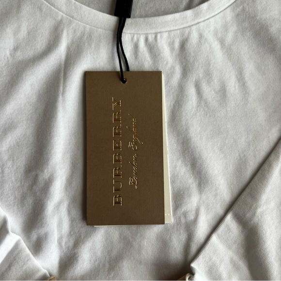 NEW BURBERRY 3/4 SLEEVE TOP - Picture 5 of 7